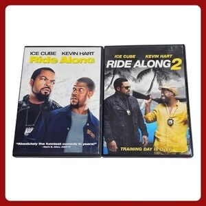 Ride Along 1 & 2 Double Feature DVD Lot Kevin Hart Ice Cube Comedy EUC